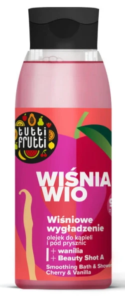 Olejek pod prysznic Wygładzający Wiśnia i Wanilia 400ml TUTTI FRUTTI