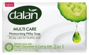 Mydło toaletowe  Świeży ogórek i Mleko 150g Dalan