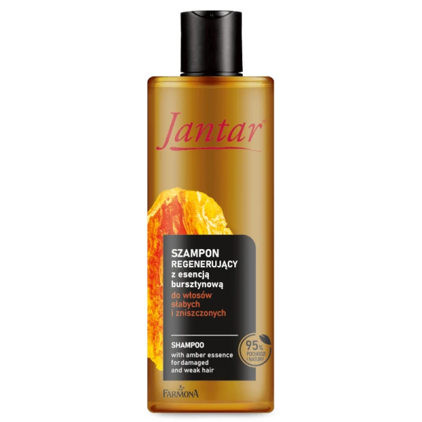 Szampon regenerujący do włosów słabych i zniszczonych 300ml JANTAR