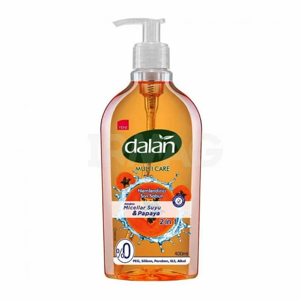 Mydło do rąk w płynie Woda Micelarna i Papaja 400ml DALAN