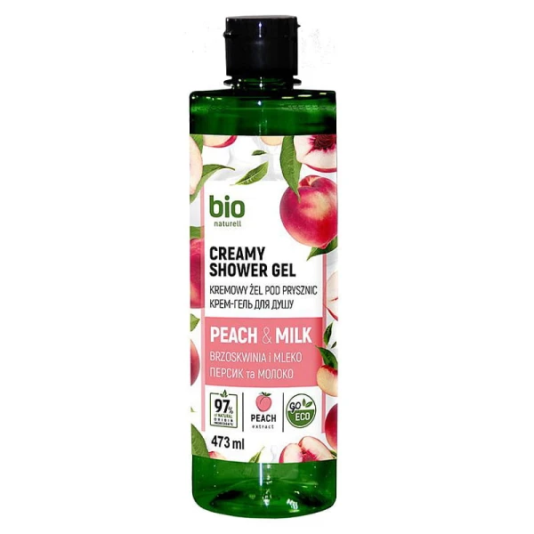 Żel pod prysznic Brzoskwinia i Mleko 473ml Bio Naturell