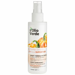 Spray termoochronny do wszystkich rodzajów włosów 150ml Solio Verde
