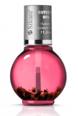 Oliwka do paznokci i skórek Yummy Gummy Pink z kwiatami 11,5ml SILCARE