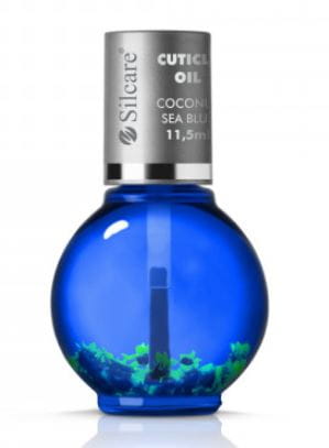 Oliwka do paznokci i skórek Coconut Sea Blue z kwiatami 11,5ml SILCARE