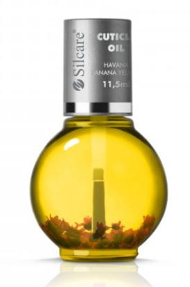 Oliwka do paznokci i skórek Havana Banana Yellow z kwiatami 11,5ml SILCARE