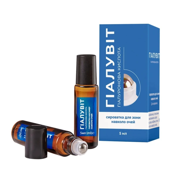 Serum pod oczy roll-on Kwas hialuronowy 5ml HIALUVIT TERMIN 10/2026