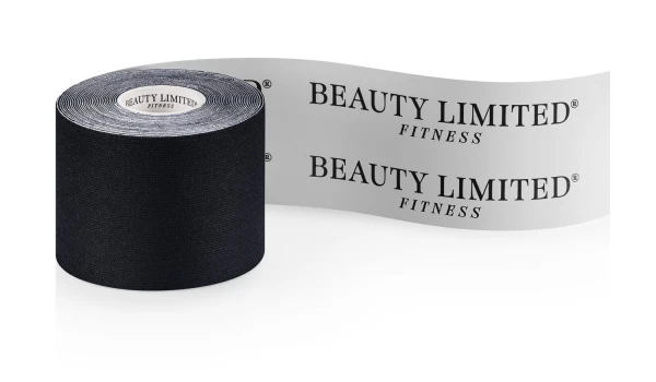 Taśma kinezjologiczna czarna 5m Beauty Limited Fitness