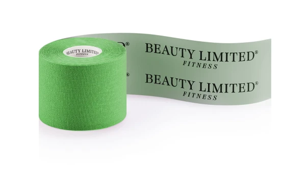 Taśma kinezjologiczna jasnozielona 5m Beauty Limited Fitness