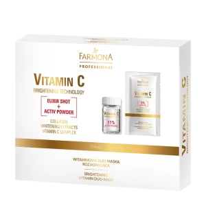 Maska Duo rozjaśniająca Witaminowa 5 ampułek x 2g, 5 saszetek x 12 g VITAMIN C 