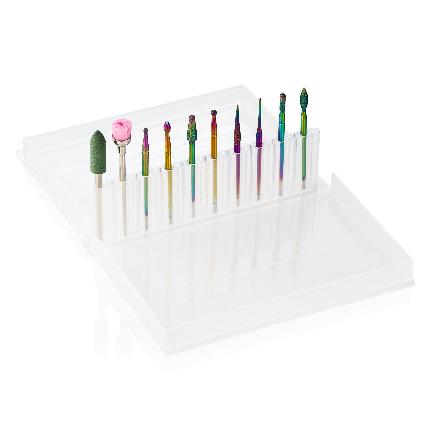 Zestaw frezów diamentowych Multicolor do frezarki 10 sztuk
