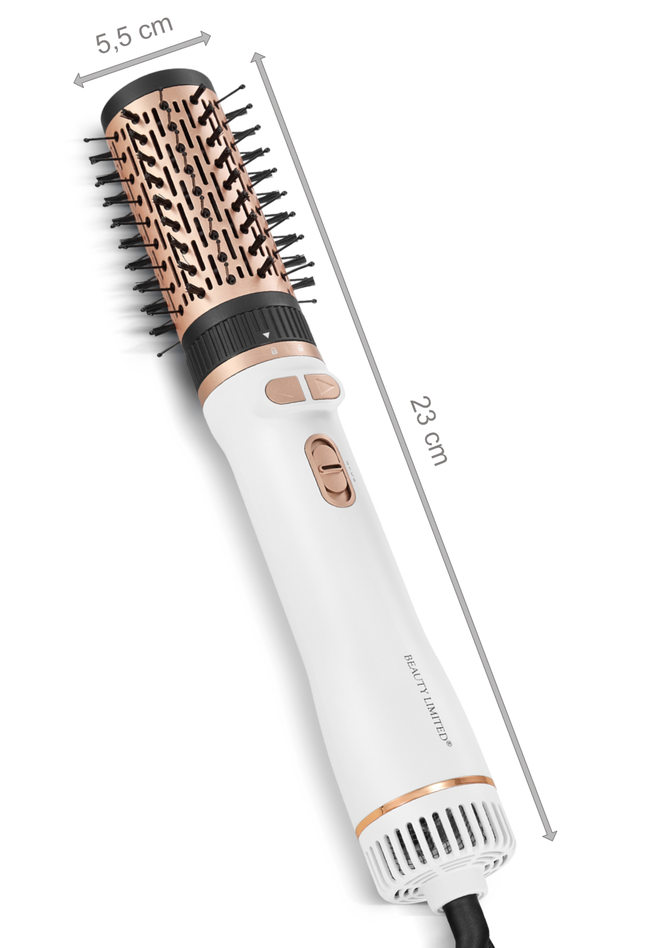 Wymiary szczotko-suszarki RotatePro White Beauty Limited