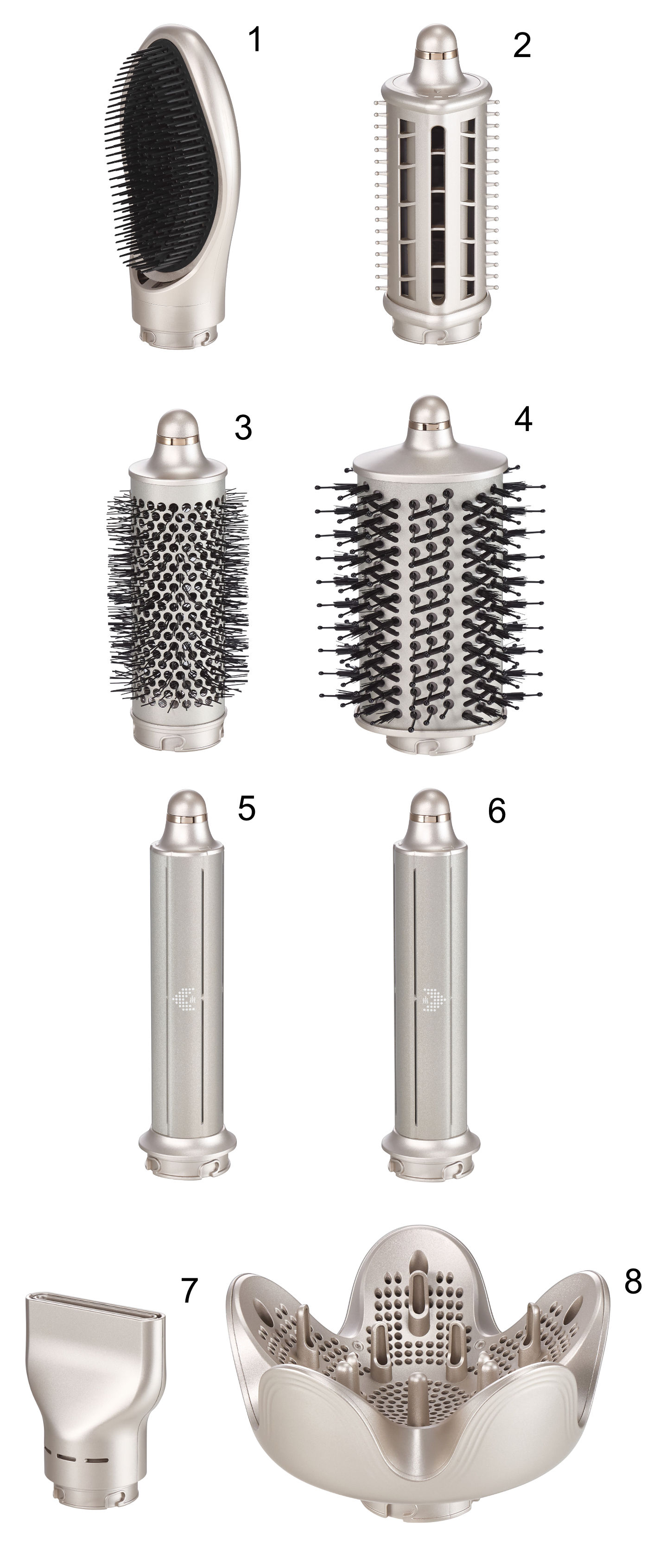 Końcówki AirShine Gold Beauty Limited